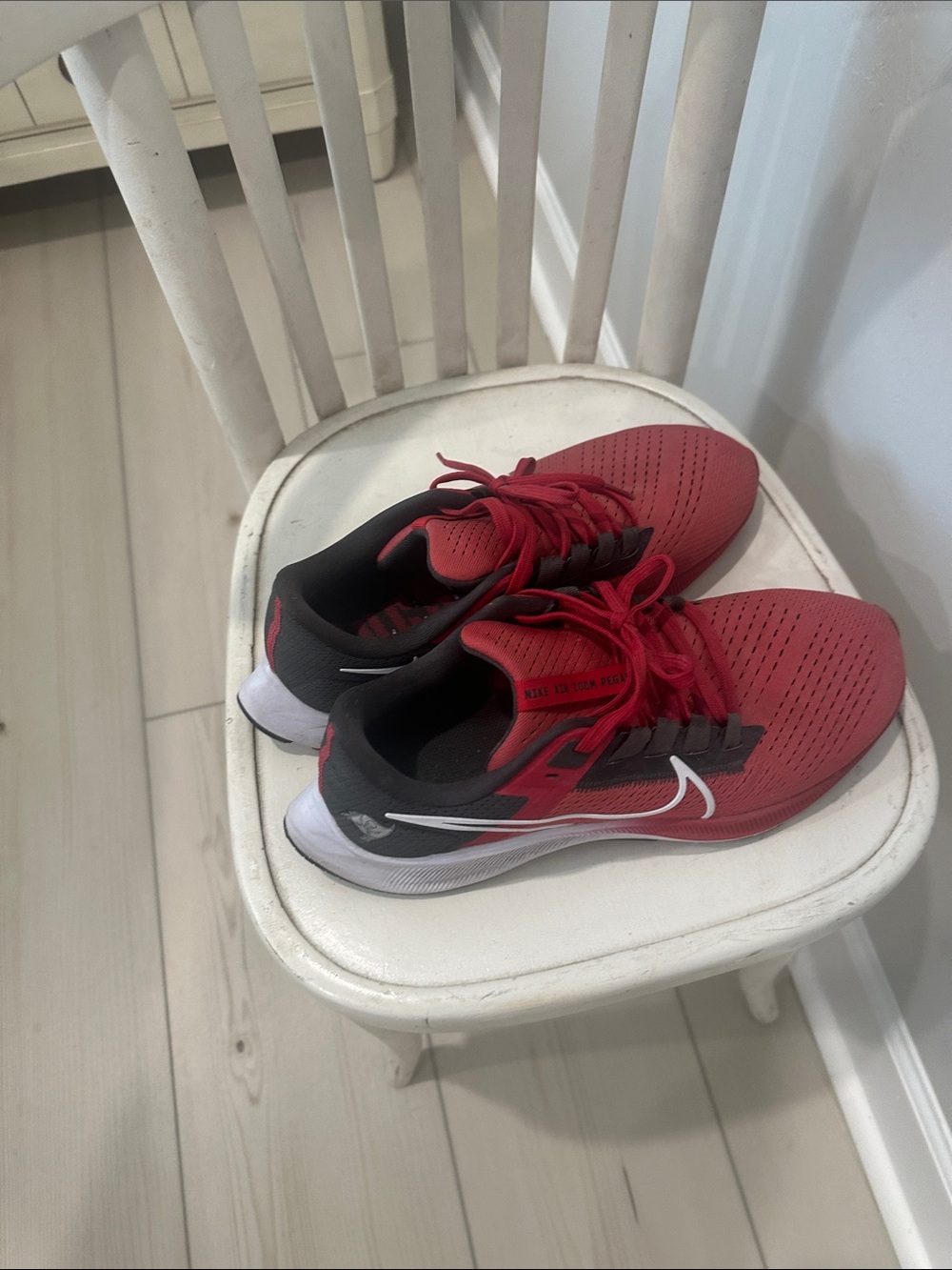 Nike Men’s Red and Black Athletic Running Shoes